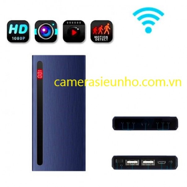 Camera Ngụy Trang Sạc Dự Phòng H12 Quay Đêm điều khiển từ xa